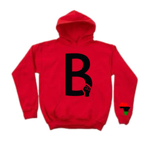 BHM MY ANCESTORS PROUD B Logo Hoodie