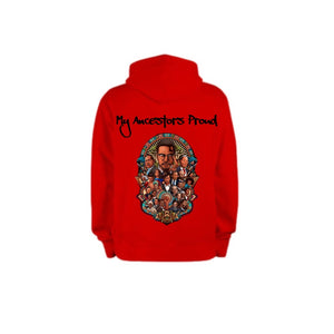 BHM MY ANCESTORS PROUD B Logo Hoodie