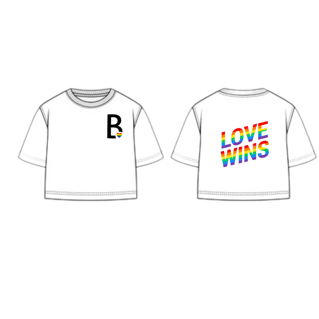 *LIMITED EDITION B GOT PRIDE BAGGY CROP TEE